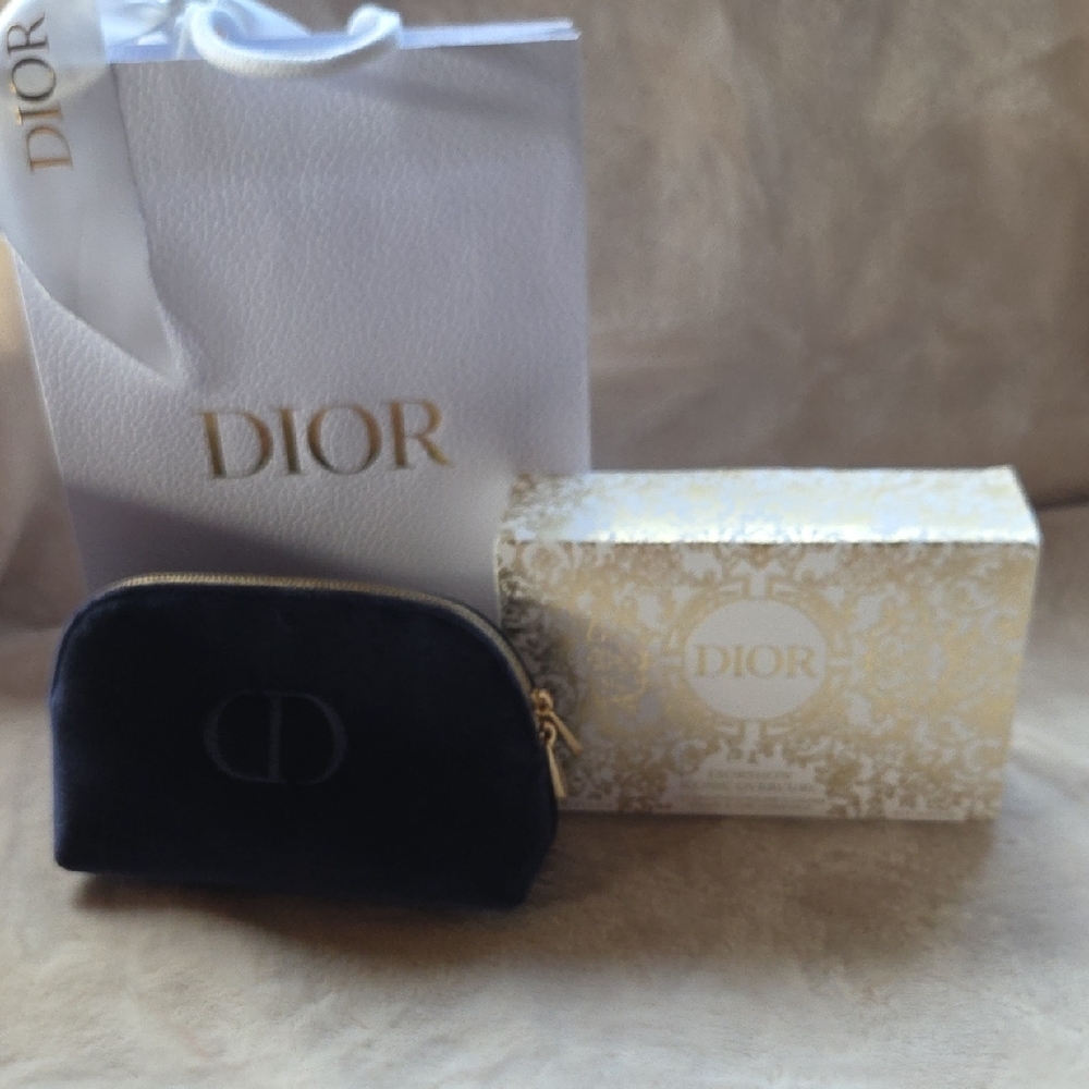 Dior Elegant Navy Cosmetic‎ Pouch